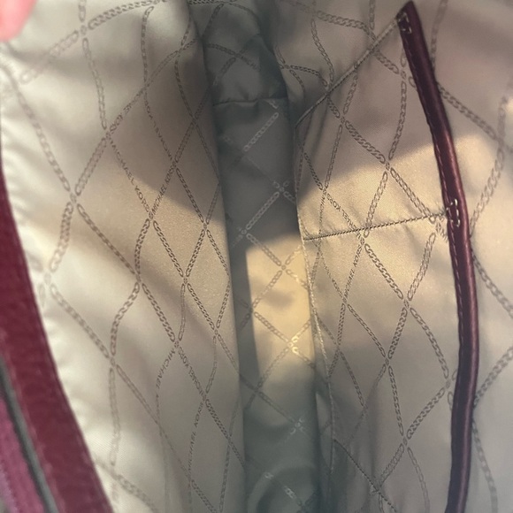 Michael Kors Burgundy Leather Tote - Picture 6 of 7